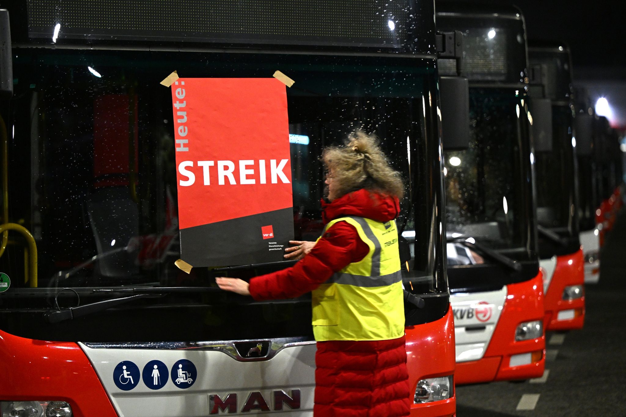 Verdi-Warnstreiks im Nahverkehr erreichen heute Höhepunkt