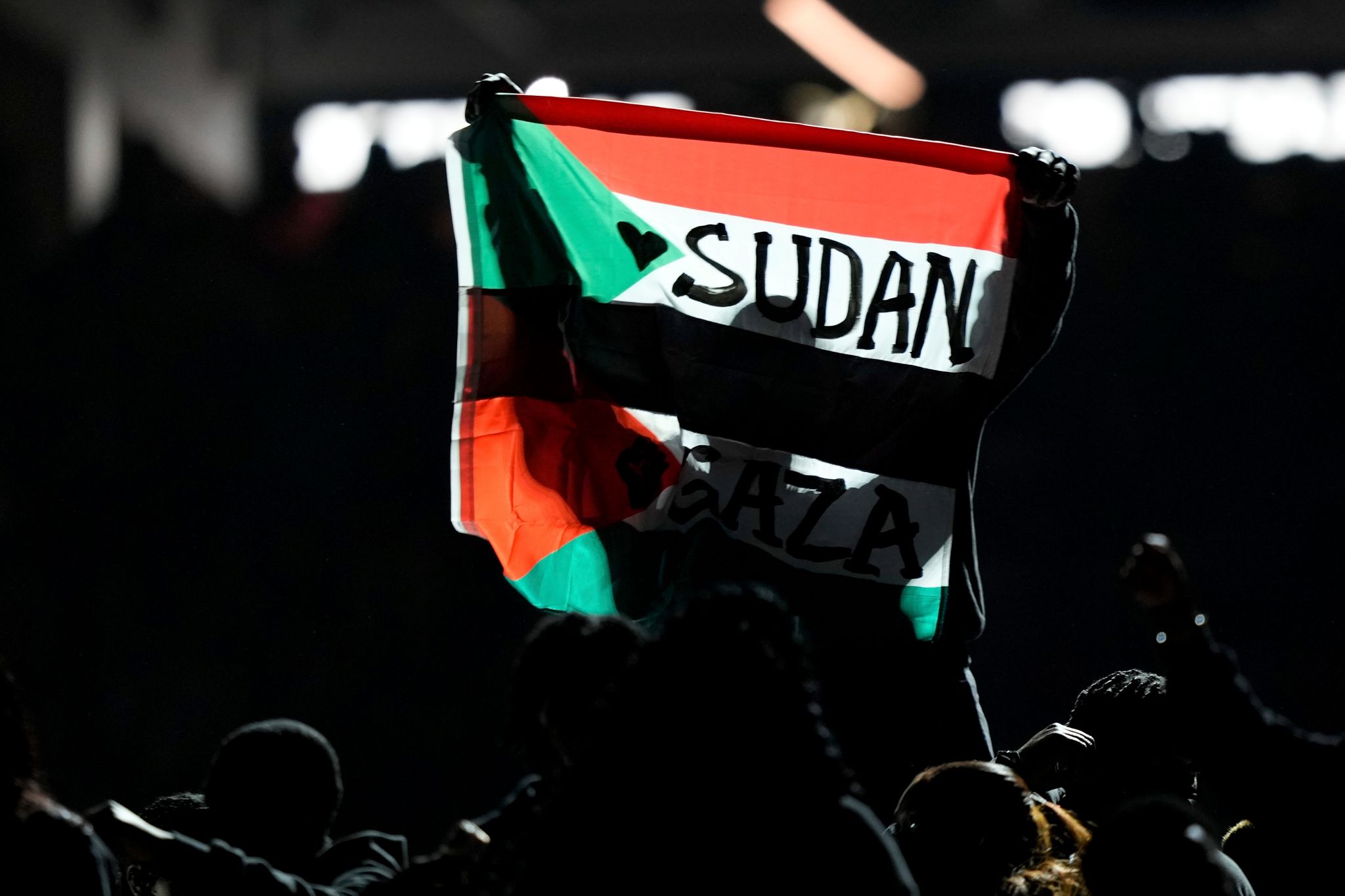 Protest beim Super Bowl: Flaggen von Palästina und Sudan