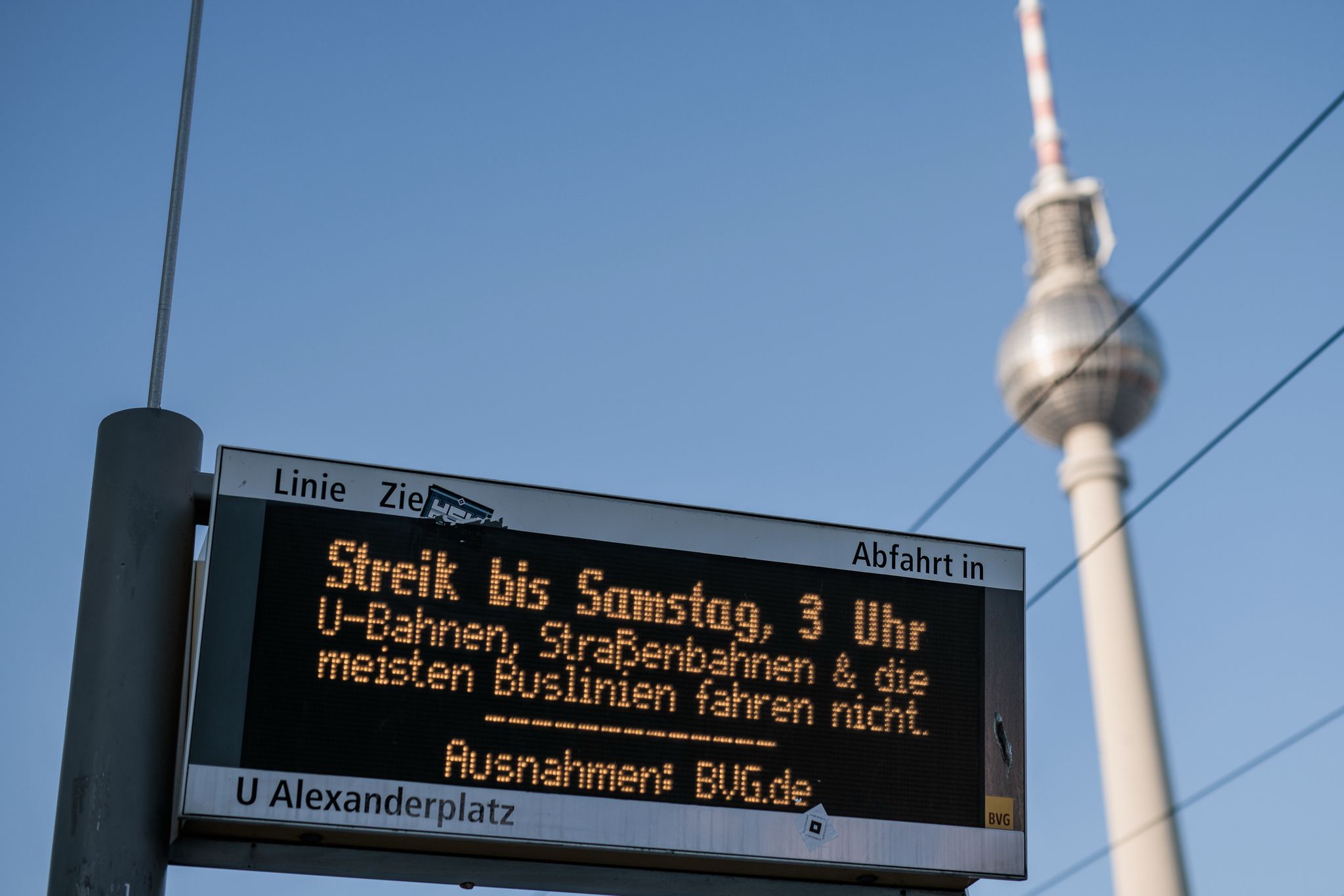 Verdi bestreikt erneut für zwei Tage Berliner Nahverkehr