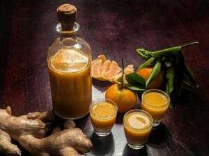 Mandarinen-Ingwer-Shot: So bekommt er richtig Feuer